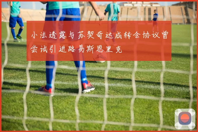 小法透露与苏契奇达成转会协议曾尝试引进路易斯恩里克